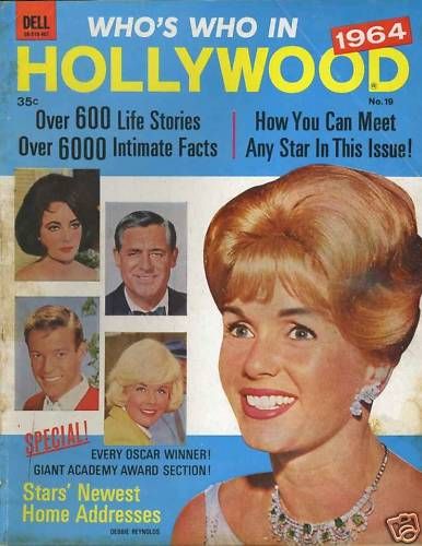 WHOS WHO IN HOLLYWOOD magazine side cover Issue 19  1964