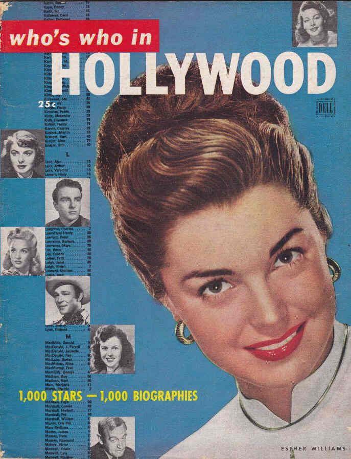 WHOS WHO IN HOLLYWOOD magazine side cover Issue 4  1949