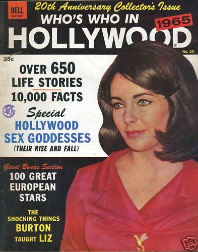 WHOS WHO IN HOLLYWOOD magazine side cover Issue 20  1965