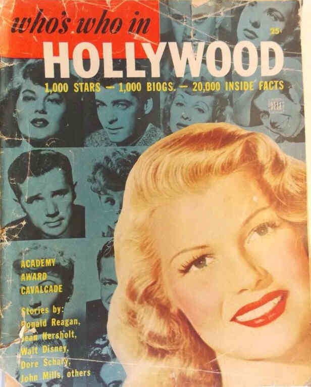 WHOS WHO IN HOLLYWOOD magazine side cover Issue 3 April/May/June 1948