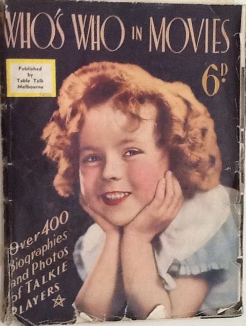 WHOS WHO IN THE MOVIES magazine side cover  