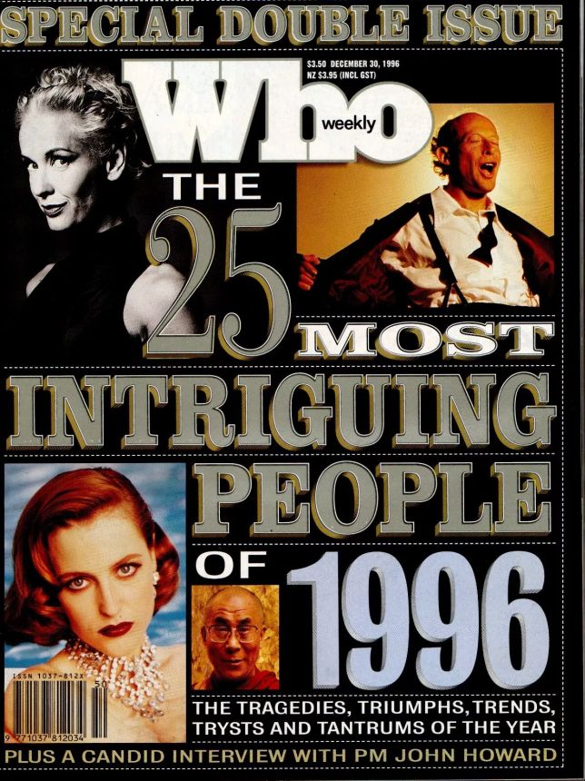 WHO magazine side cover 30 December 1996