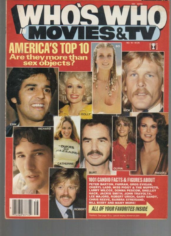 WHOS WHO IN MOVIES magazine side cover Issue 16  1979