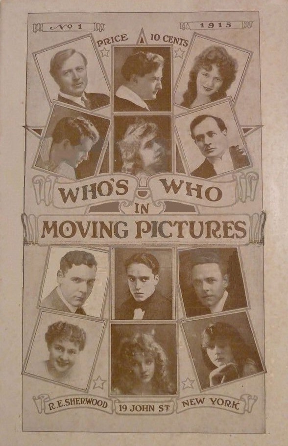 WHOS WHO IN MOVING PICTURES magazine side cover Issue 1  Vol 1 No  1   1915