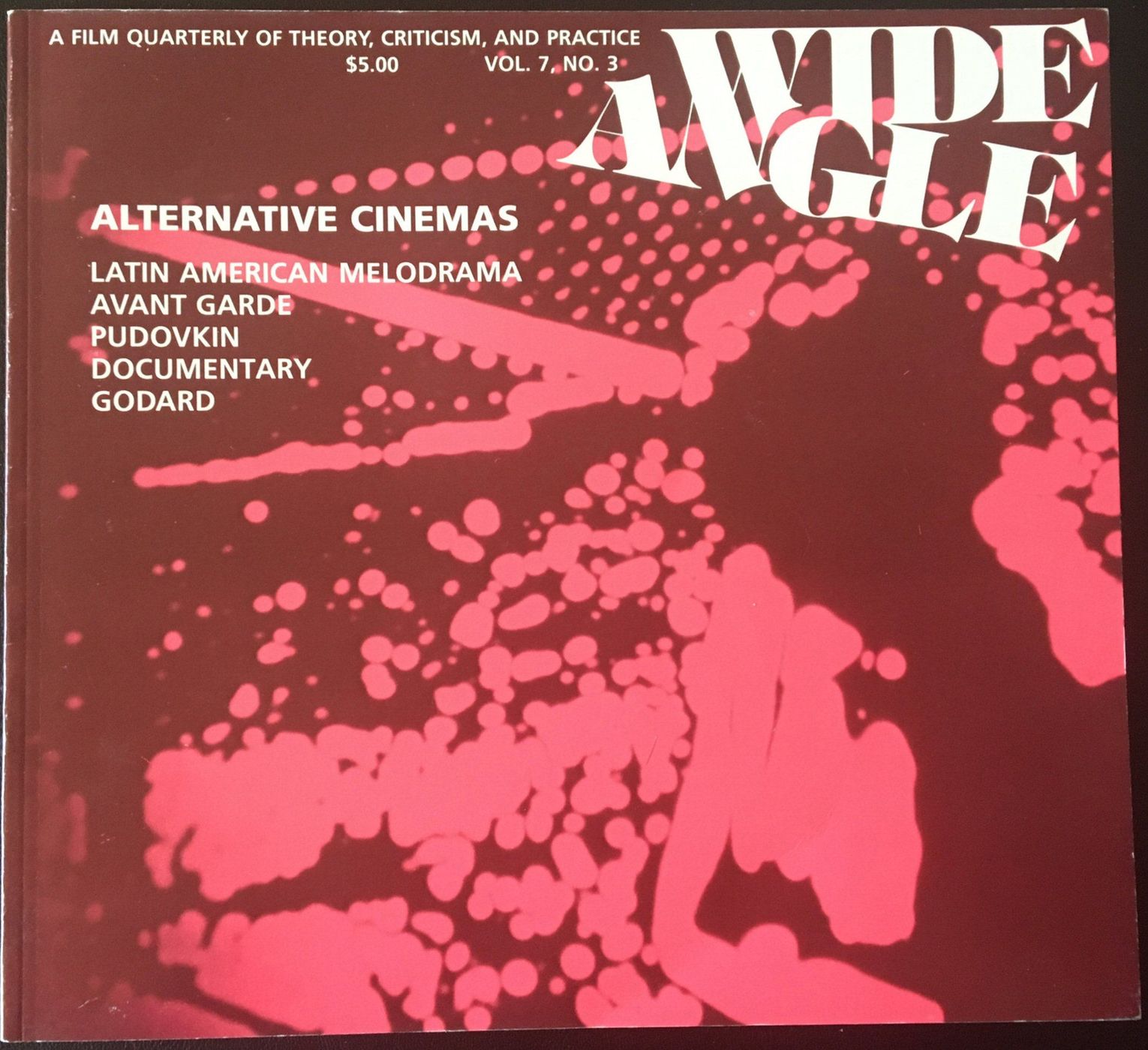 WIDE ANGLE magazine side cover  Vol 7 No  3   1985