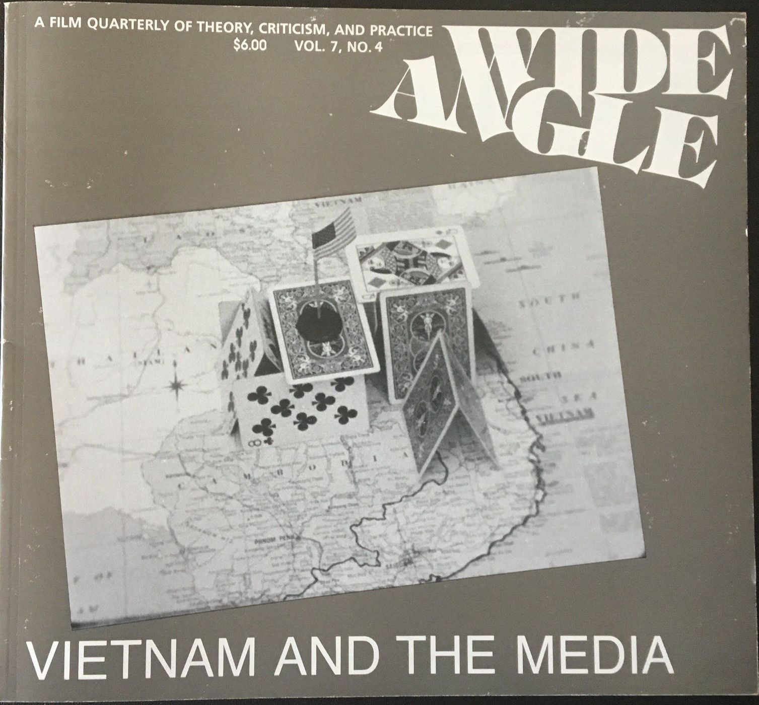 WIDE ANGLE magazine side cover  Vol 7 No  4   1985
