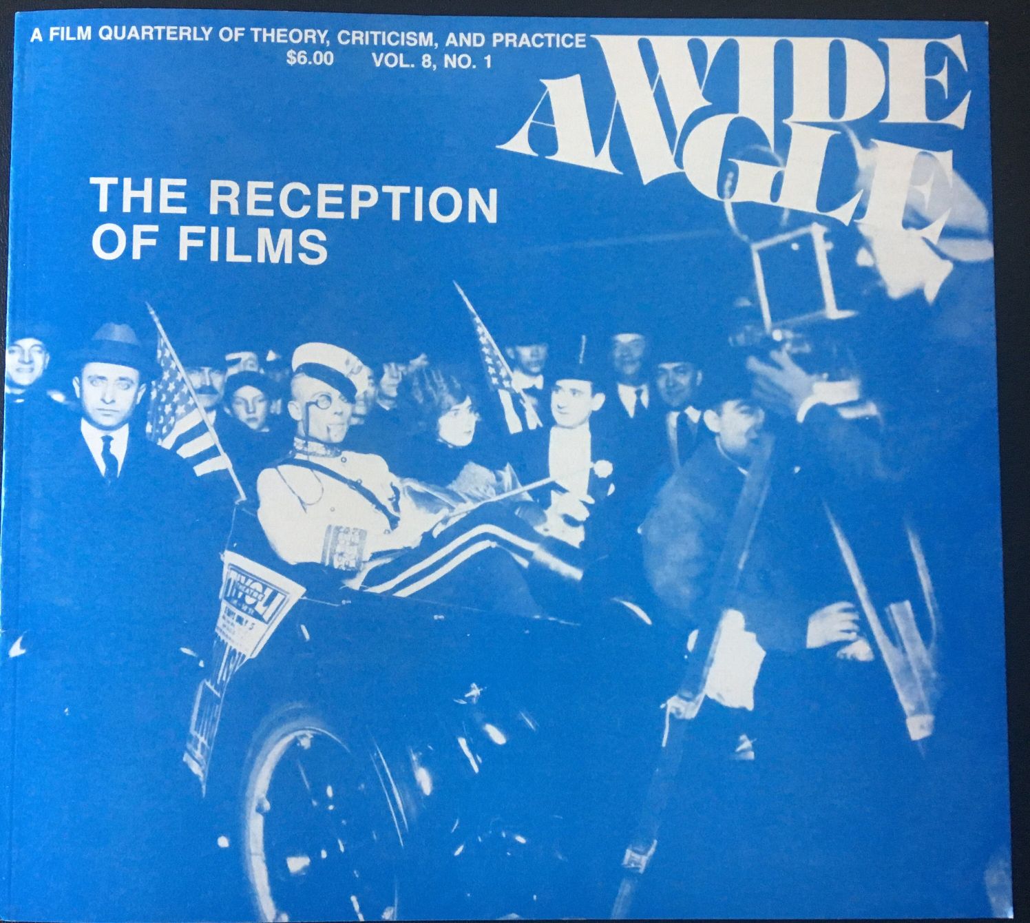 WIDE ANGLE magazine side cover  Vol 8 No  1   1986