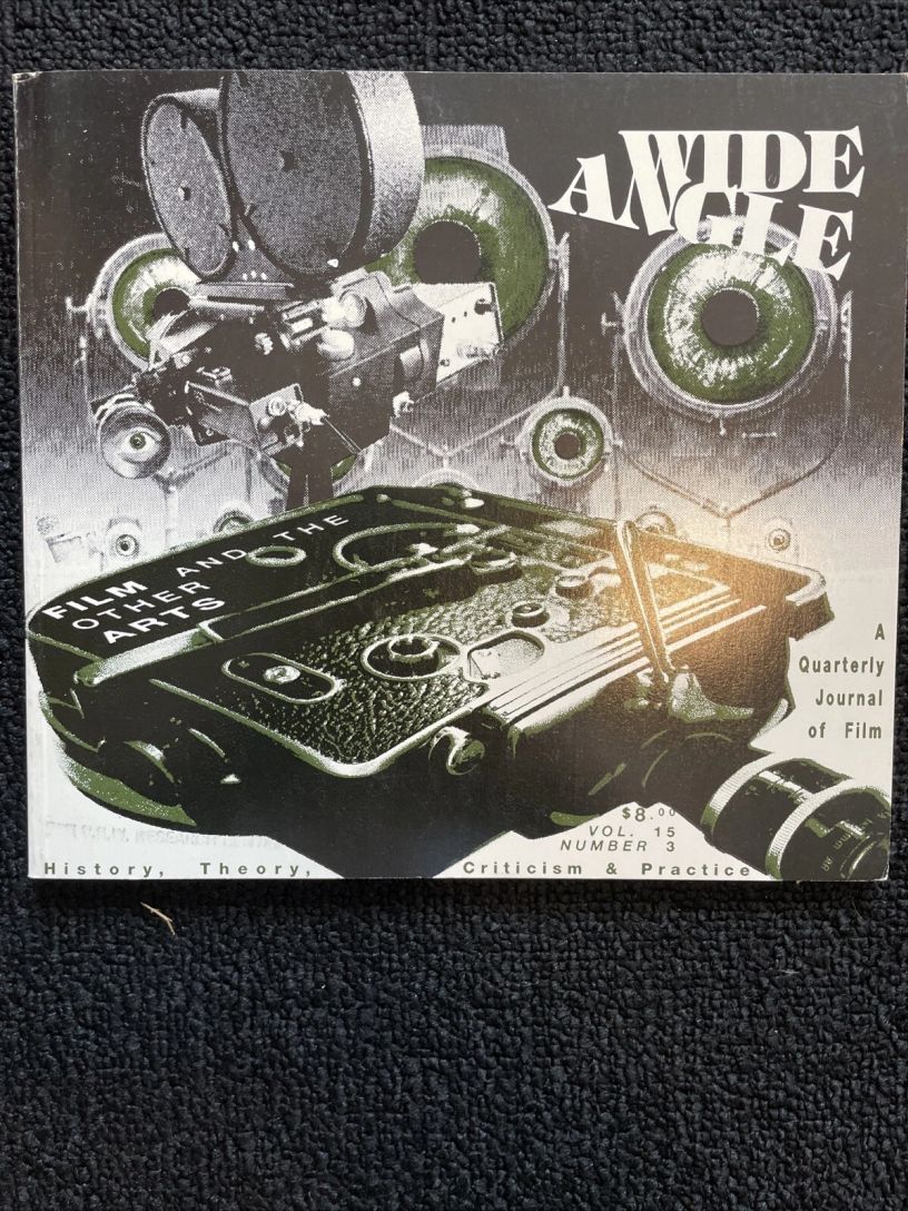 WIDE ANGLE magazine side cover  Vol 15 No  3   1993