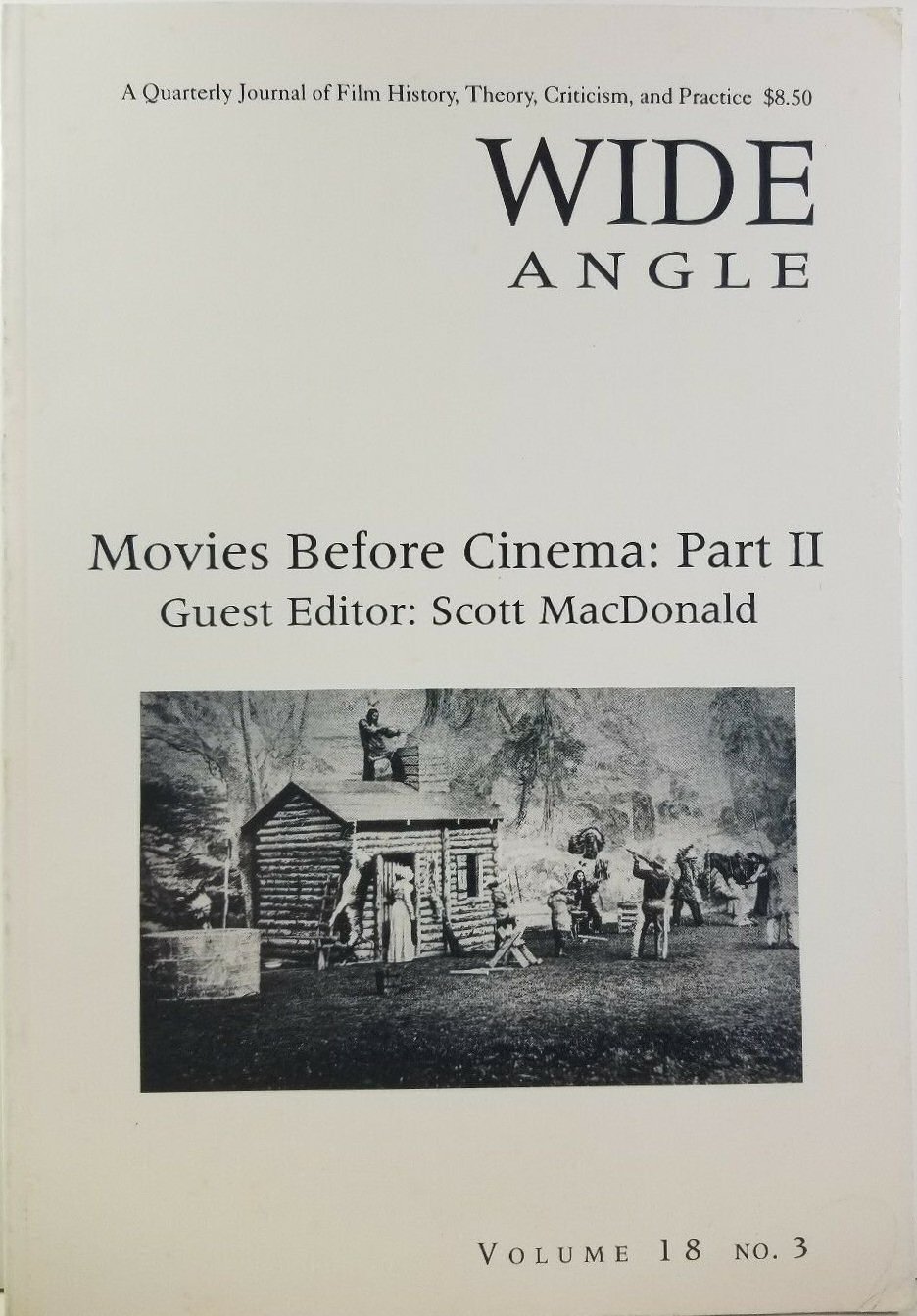 WIDE ANGLE magazine side cover  Vol 18 No  3 Autumn 1996