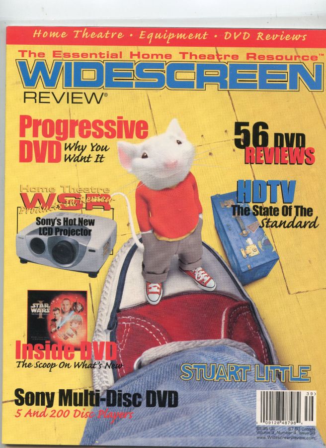 WIDESCREEN REVIEW magazine side cover Issue 39 May 2000
