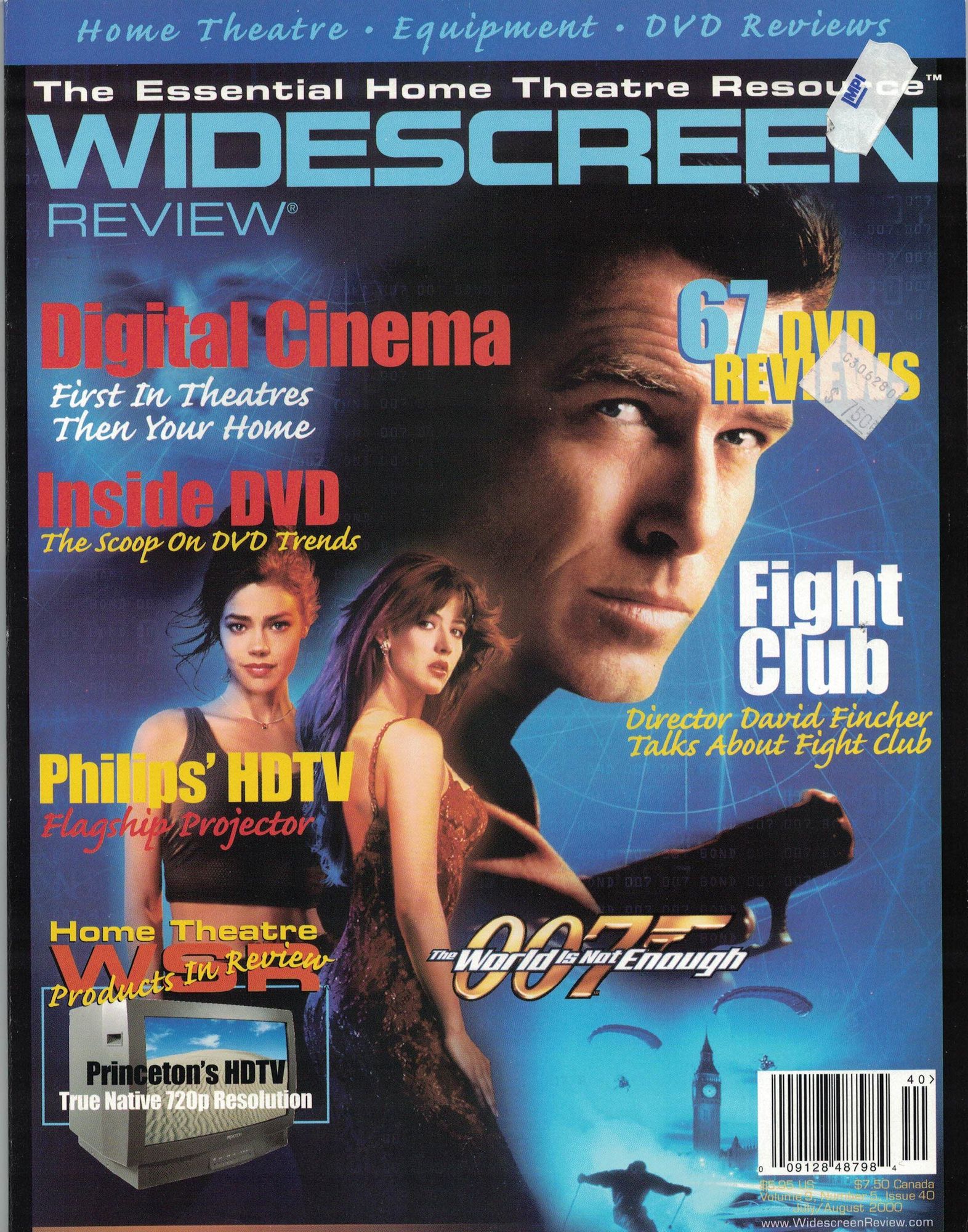WIDESCREEN REVIEW magazine side cover Issue 40 August 2000