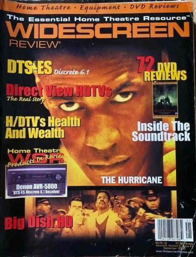 WIDESCREEN REVIEW magazine side cover Issue 41 September 2000