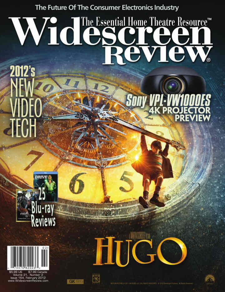 WIDESCREEN REVIEW magazine side cover Issue 164 February 2012