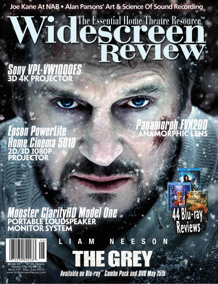 WIDESCREEN REVIEW magazine side cover Issue 167 May/June 2012