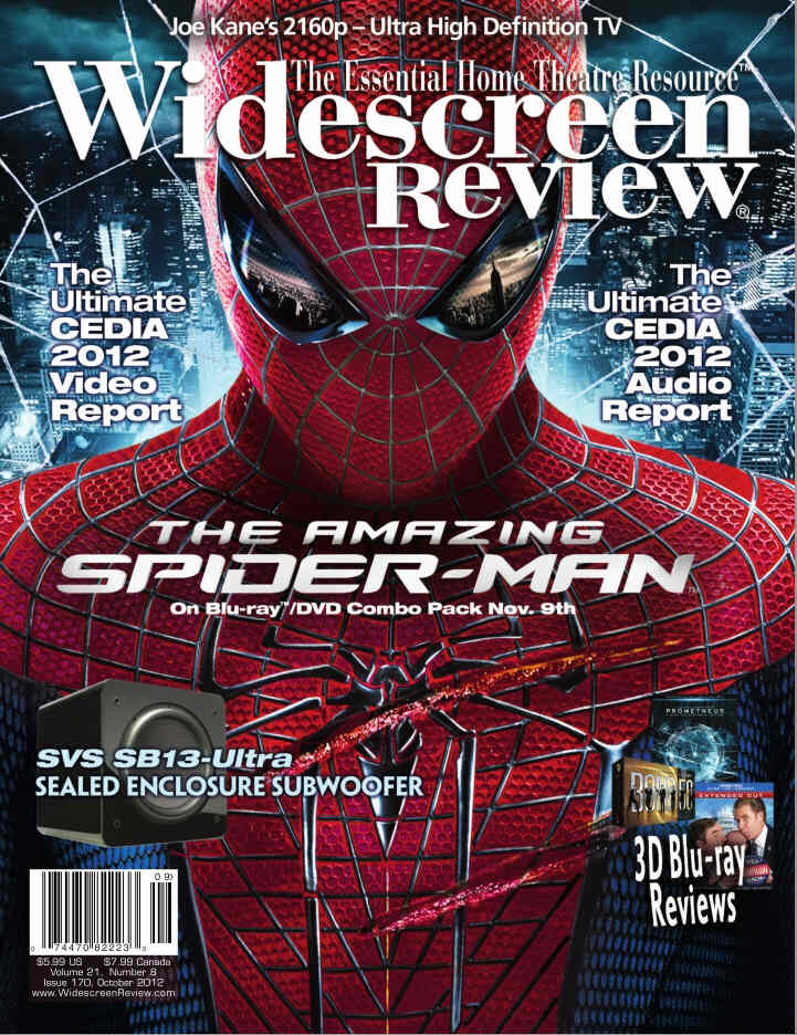 WIDESCREEN REVIEW magazine side cover Issue 171 November 2012