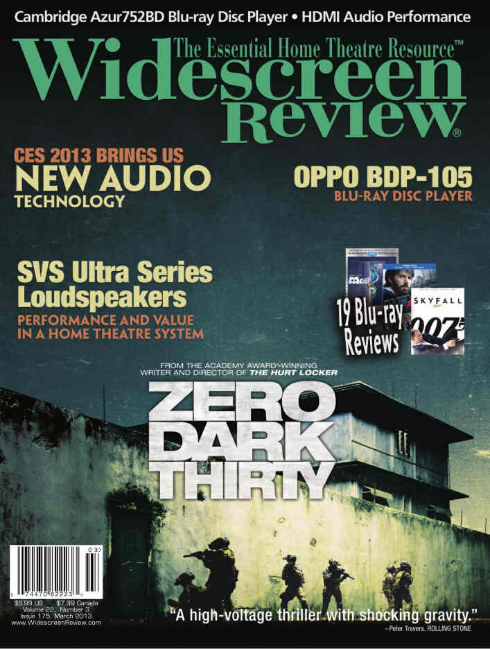 WIDESCREEN REVIEW magazine side cover Issue 175 March 2013