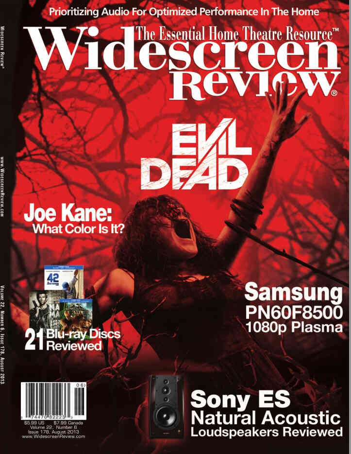 WIDESCREEN REVIEW magazine side cover Issue 178 August 2013