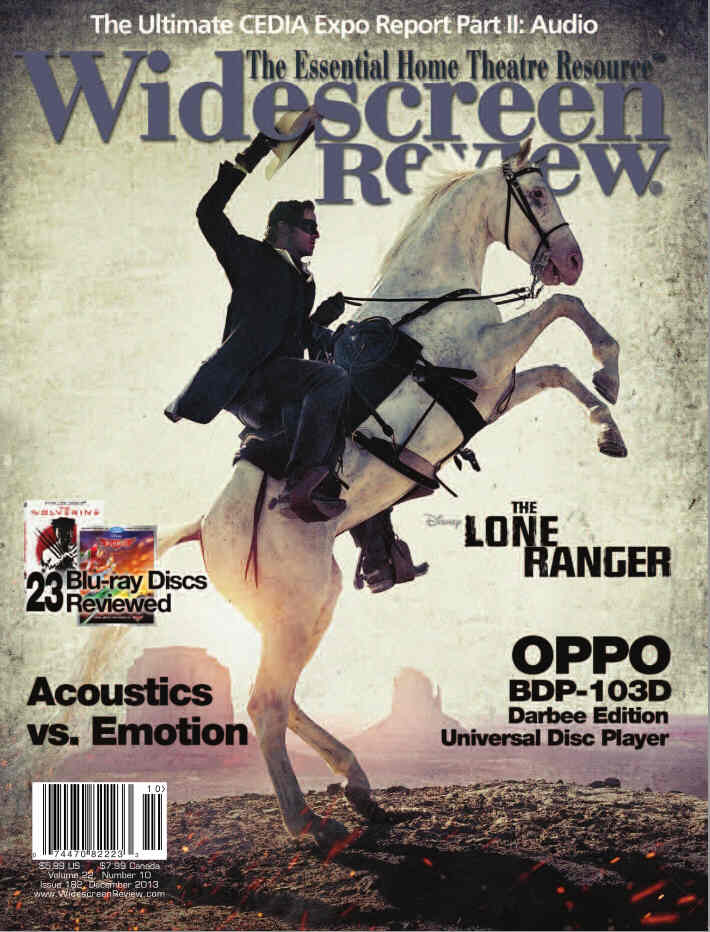 WIDESCREEN REVIEW magazine side cover Issue 182 December 2013