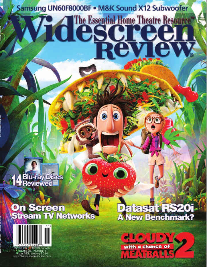 WIDESCREEN REVIEW magazine side cover Issue 183 January 2014