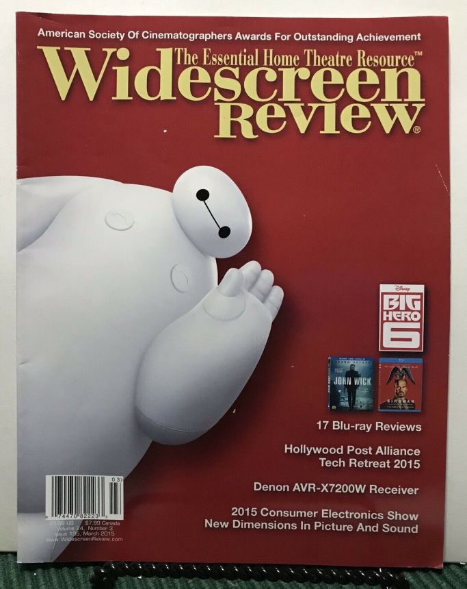WIDESCREEN REVIEW magazine side cover Issue 195 March 2015