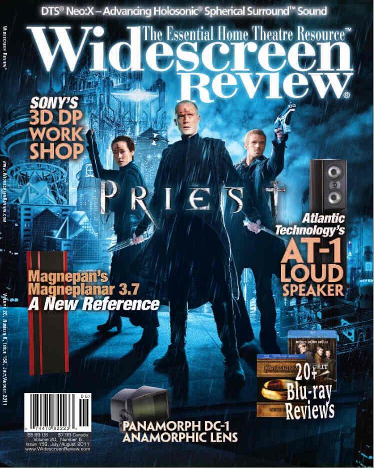 WIDESCREEN REVIEW magazine side cover Issue 158 July-August 2011