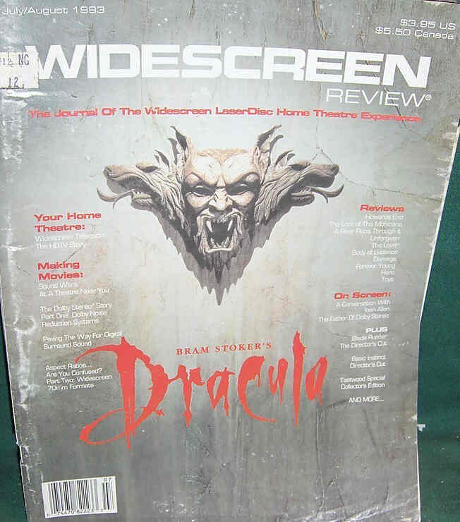 WIDESCREEN REVIEW magazine side cover Issue 4 July-August 1993