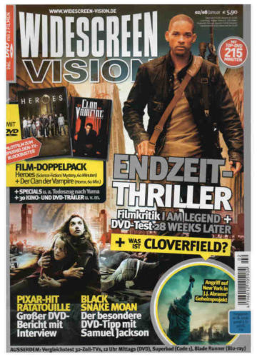WIDESCREEN VISION magazine side cover February 2008
