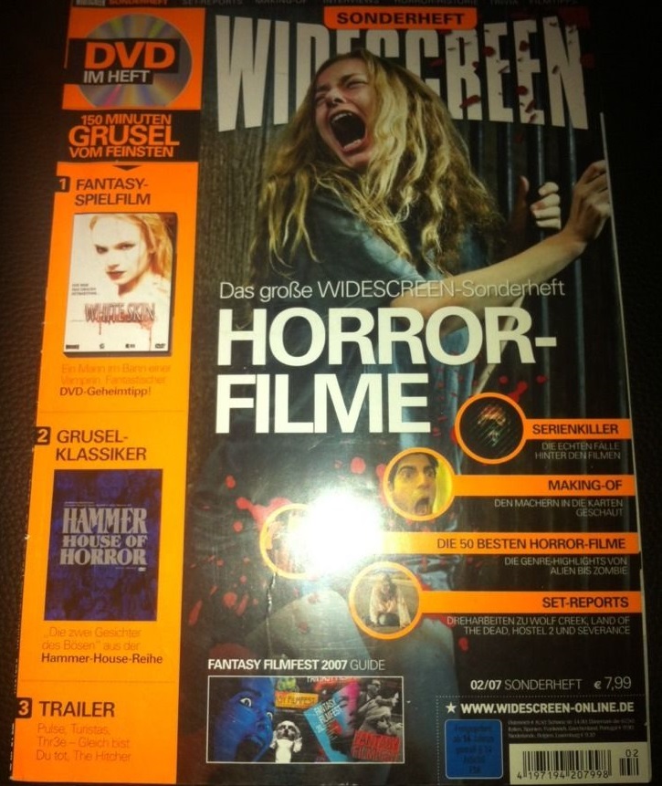 WIDESCREEN VISION magazine side cover February 2007