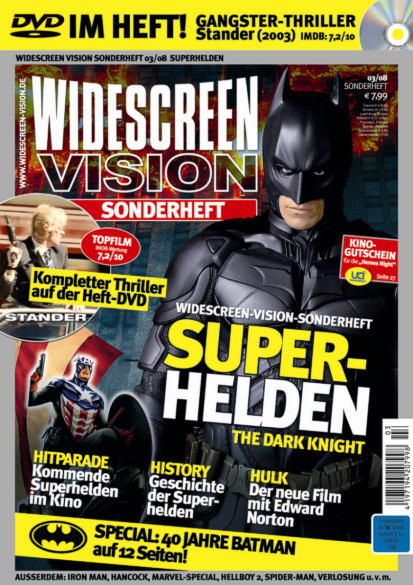 WIDESCREEN VISION magazine side cover March 2008
