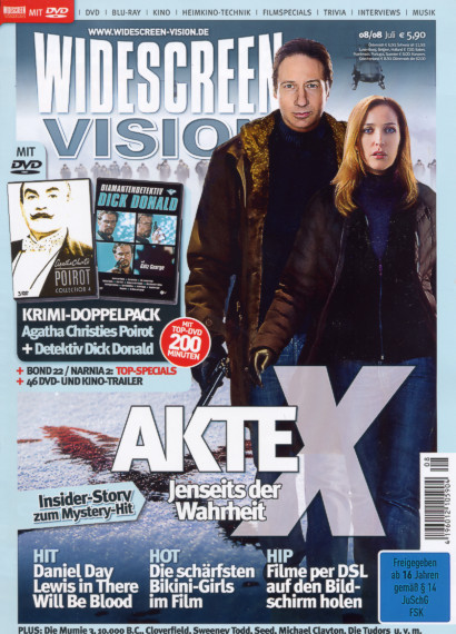 WIDESCREEN VISION magazine side cover August 2008