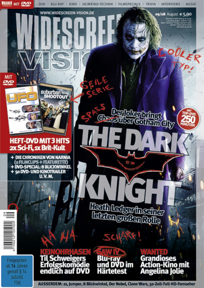 WIDESCREEN VISION magazine side cover September 2008