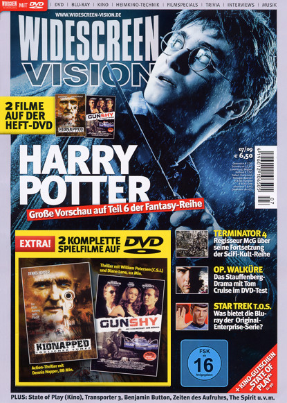 WIDESCREEN VISION magazine side cover July 2009