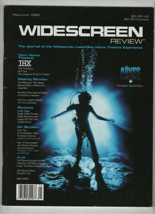 WIDESCREEN REVIEW magazine side cover Issue 3 May/June 1993