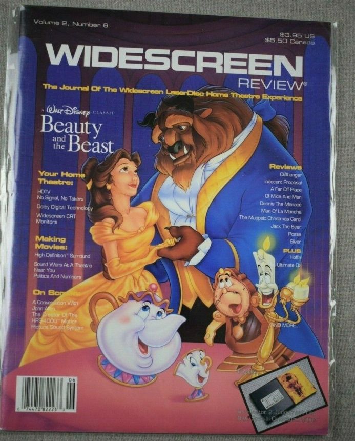 WIDESCREEN REVIEW magazine side cover Issue 6 November/December 1993