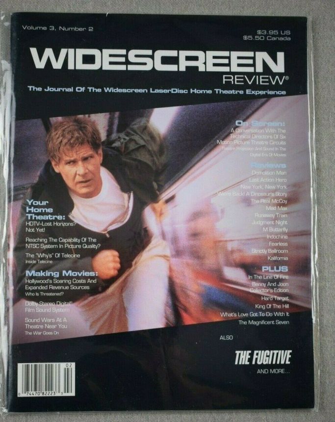 WIDESCREEN REVIEW magazine side cover Issue 8 April/May 1994