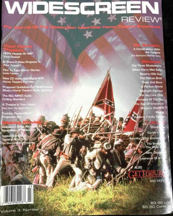 WIDESCREEN REVIEW magazine side cover Issue 9 June/July 1994