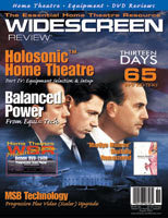 WIDESCREEN REVIEW magazine side cover Issue 51 August 2001
