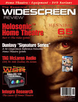 WIDESCREEN REVIEW magazine side cover Issue 52 September 2001