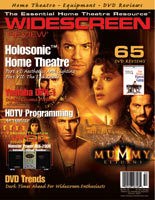 WIDESCREEN REVIEW magazine side cover Issue 53 October 2001