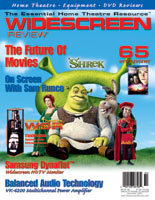 WIDESCREEN REVIEW magazine side cover Issue 54 November 2001