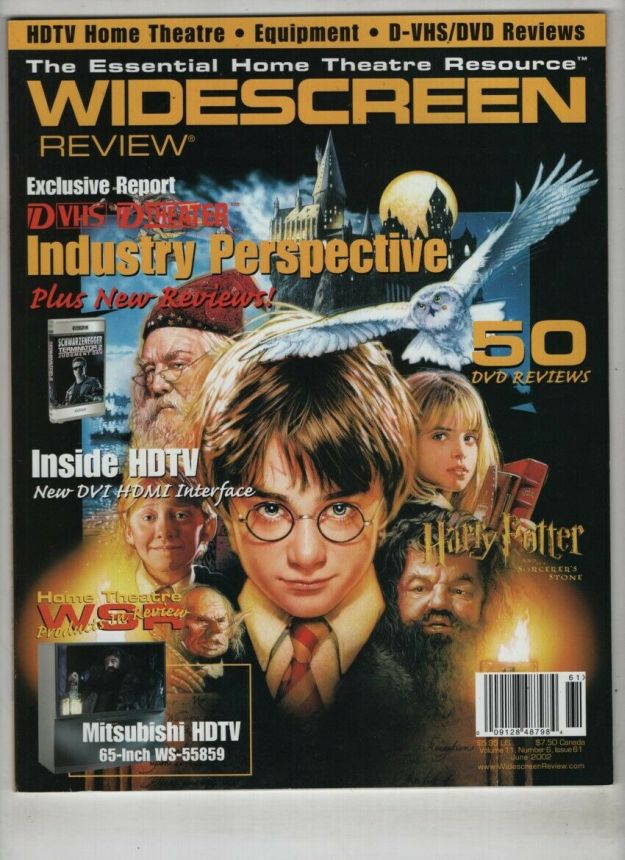 WIDESCREEN REVIEW magazine side cover Issue 61 June 2002
