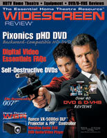 WIDESCREEN REVIEW magazine side cover Issue 74 July 2003