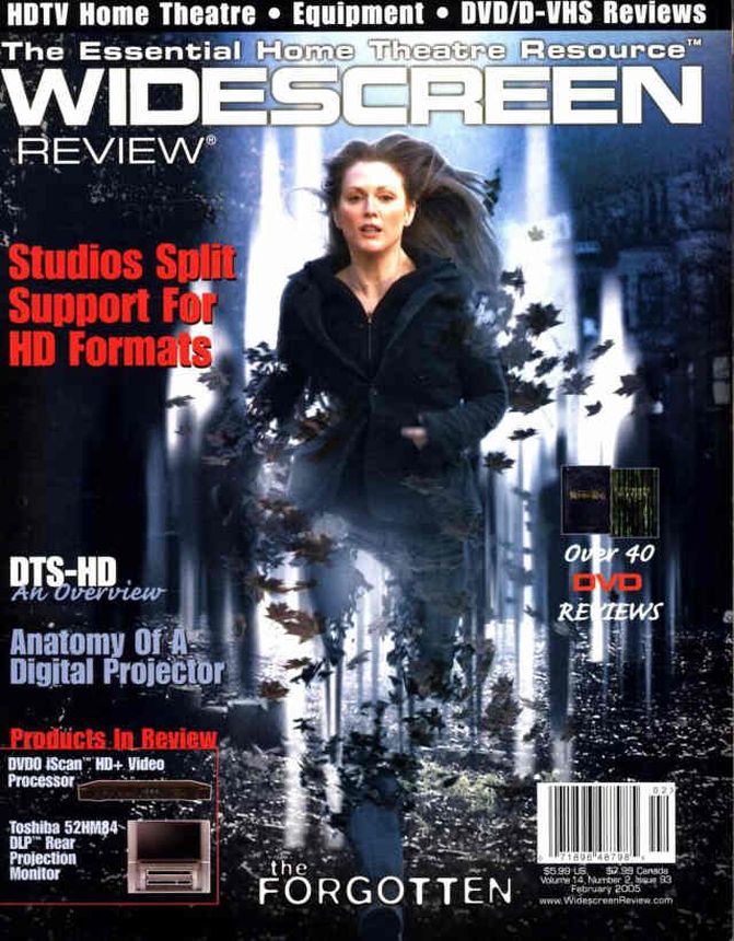 WIDESCREEN REVIEW magazine side cover Issue 93 February 2005