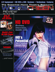 WIDESCREEN REVIEW magazine side cover Issue 110 July 2006