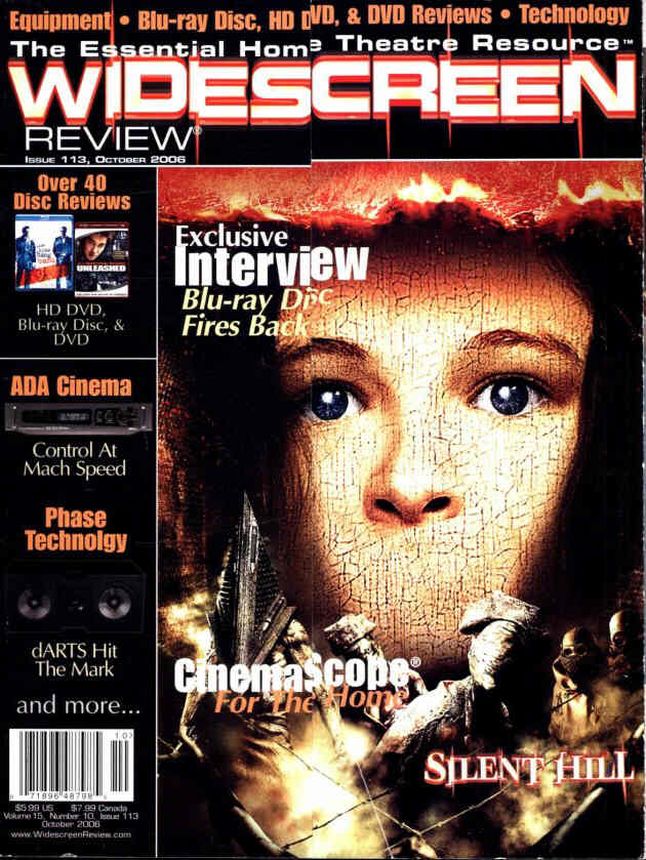 WIDESCREEN REVIEW magazine side cover Issue 113 October 2006