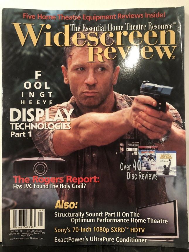 WIDESCREEN REVIEW magazine side cover Issue 120 May 2007