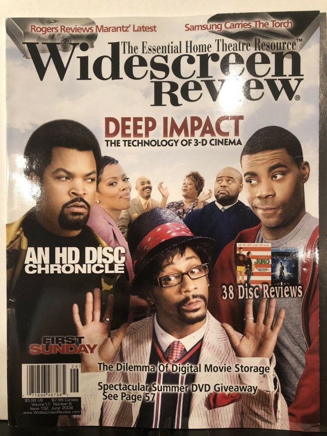 WIDESCREEN REVIEW magazine side cover Issue 132 June 2008