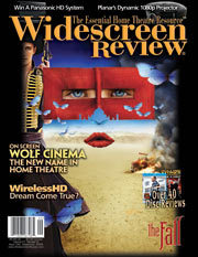 WIDESCREEN REVIEW magazine side cover Issue 134 September 2008