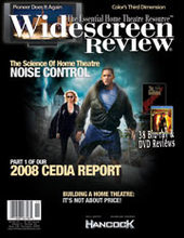 WIDESCREEN REVIEW magazine side cover Issue 136 November 2008