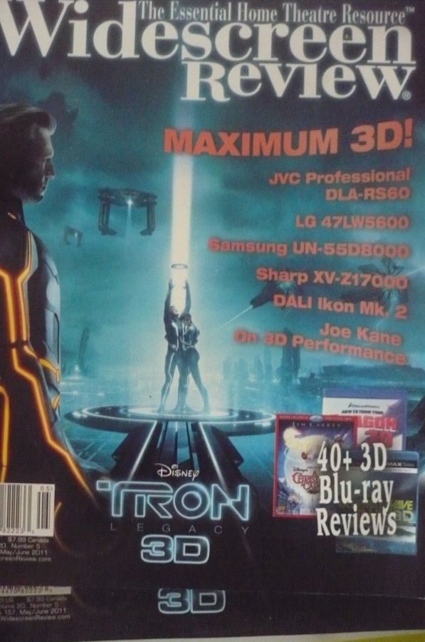 WIDESCREEN REVIEW magazine side cover Issue 157 May/June 2011